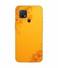 Oppo A15 Indian Flower Pattern Rangoli Background 1 Custom Printed Back Cover Design