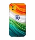 Oppo A16E Indian Flag Abstract Background Republic Day Custom Printed Back Cover Design