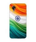 Oppo A17K Indian Flag Abstract Background Republic Day Custom Printed Back Cover Design