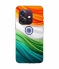 Oppo A3 5G Indian Flag Abstract Background Republic Day Custom Printed Back Cover Design