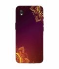 Oppo A37 Indian Flower Pattern Rangoli Background Custom Printed Back Cover Design