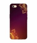 Oppo A57 (2016) Indian Flower Pattern Rangoli Background Custom Printed Back Cover Design