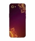 Oppo A71K Indian Flower Pattern Rangoli Background Custom Printed Back Cover Design