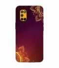 Oppo A72 Indian Flower Pattern Rangoli Background Custom Printed Back Cover Design