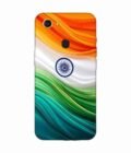 Oppo A75 Indian Flag Abstract Background Republic Day Custom Printed Back Cover Design