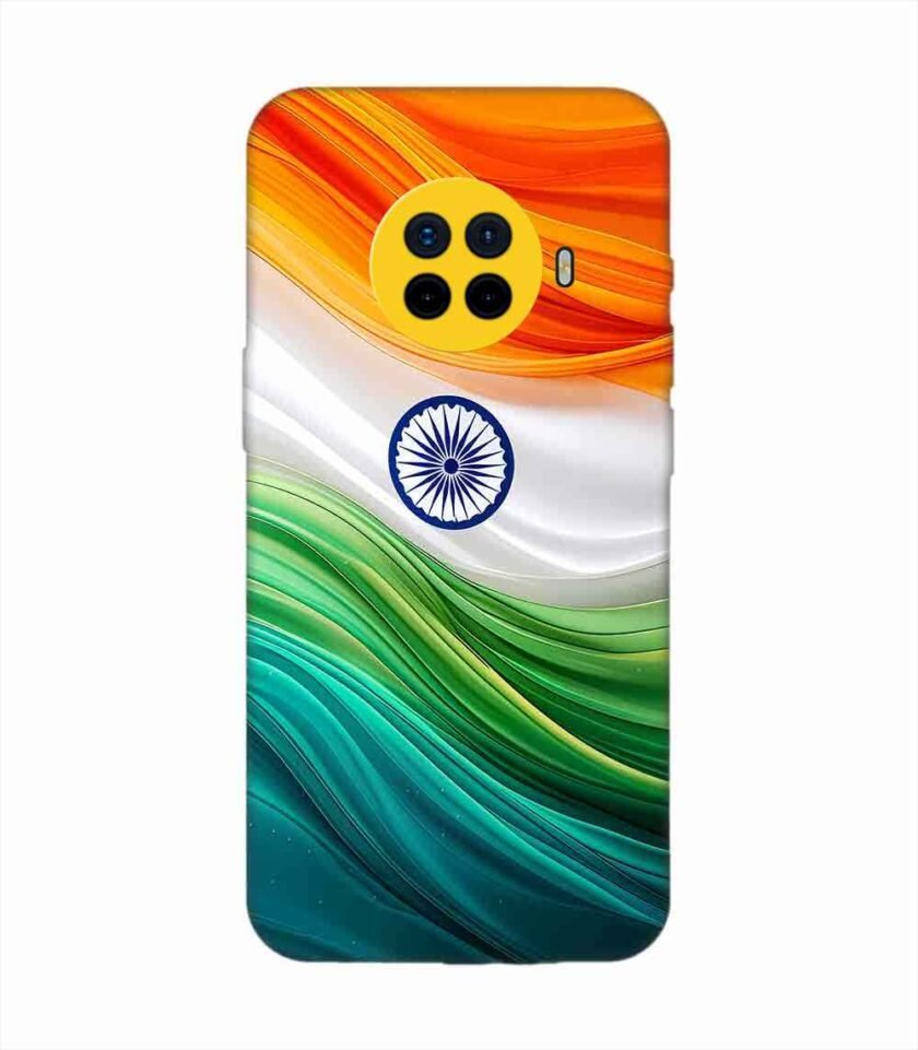 Oppo Ace 2 Indian Flag Abstract Background Republic Day Custom Printed Back Cover Design