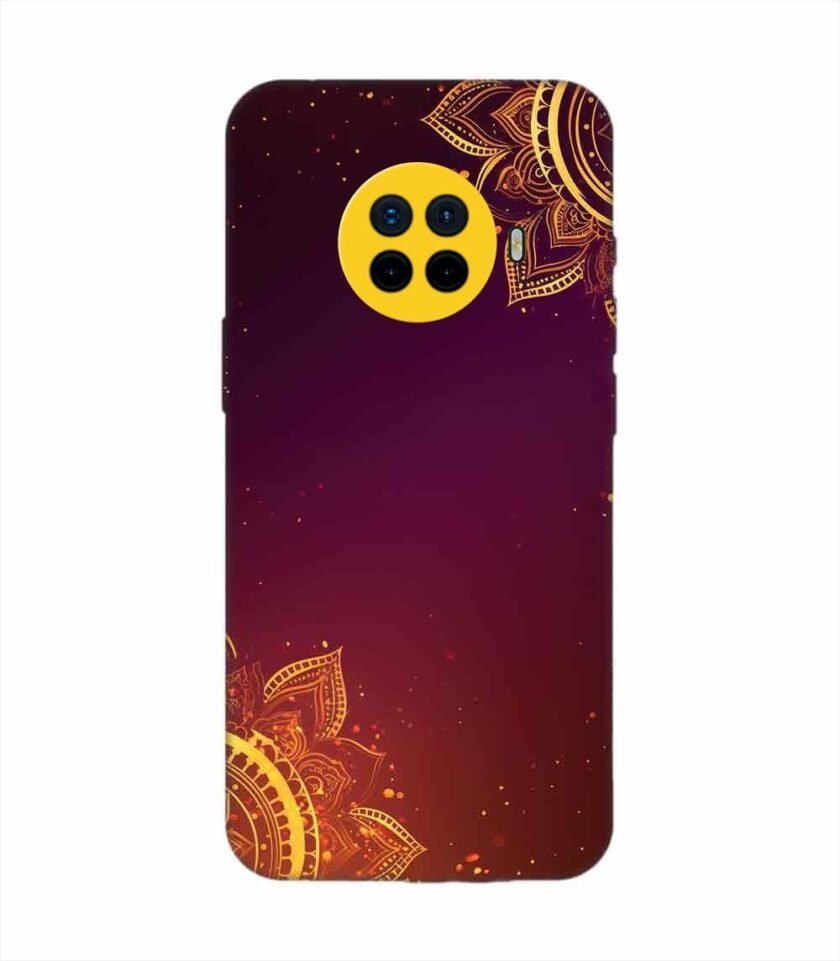 Oppo Ace 2 Indian Flower Pattern Rangoli Background Custom Printed Back Cover Design