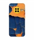 Oppo Ace 2 Indigo Orange Colored Cracked Paint Texture Custom Printed Back Cover Design