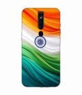 Oppo F11 Pro Indian Flag Abstract Background Republic Day Custom Printed Back Cover Design