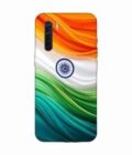 Oppo F15 Indian Flag Abstract Background Republic Day Custom Printed Back Cover Design