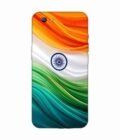 Oppo F1S Indian Flag Abstract Background Republic Day Custom Printed Back Cover Design