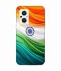 Oppo F21 Pro (5G) Indian Flag Abstract Background Republic Day Custom Printed Back Cover Design