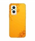 Oppo F21 Pro (5G) Indian Flower Pattern Rangoli Background (1) Custom Printed Back Cover Design