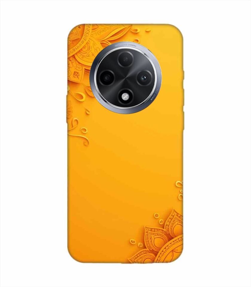 Oppo F27 Pro Plus (5G) Indian Flower Pattern Rangoli Background (1) Custom Printed Back Cover Design