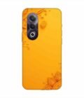 Oppo K12X (5G) Indian Flower Pattern Rangoli Background (1) Custom Printed Back Cover Design