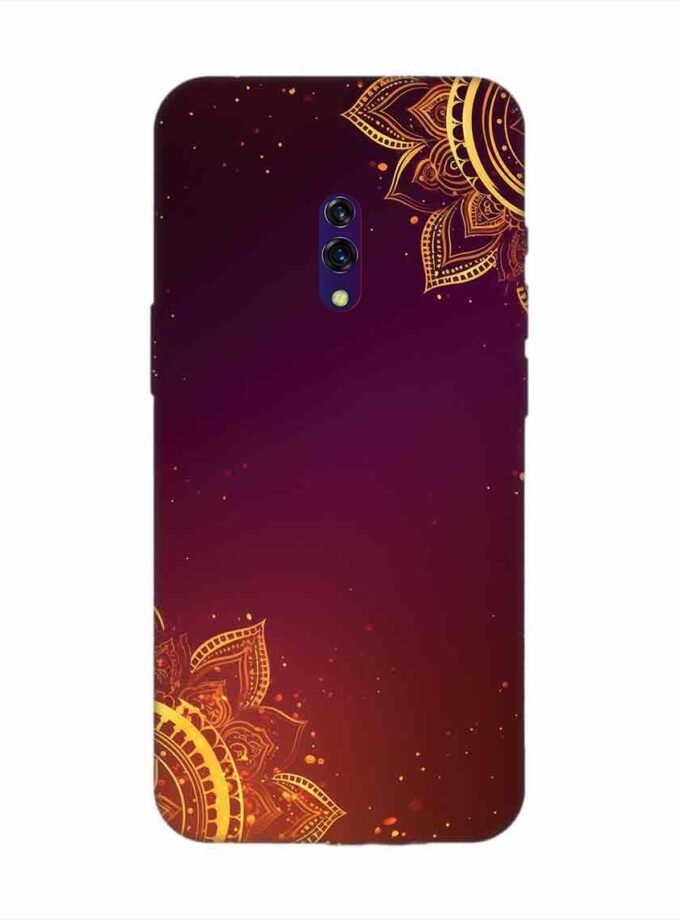 Oppo K3 Indian Flower Pattern Rangoli Background Custom Printed Back Cover Design