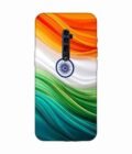 Oppo Reno 10X Zoom Indian Flag Abstract Background Republic Day Custom Printed Back Cover Design