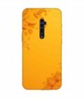 Oppo Reno 10X Zoom Indian Flower Pattern Rangoli Background (1) Custom Printed Back Cover Design