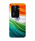 Oppo Reno 11 Pro (5G) Indian Flag Abstract Background Republic Day Custom Printed Back Cover Design