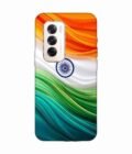 Oppo Reno 12 (5G) Indian Flag Abstract Background Republic Day Custom Printed Back Cover Design