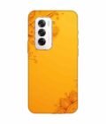 Oppo Reno 12 (5G) Indian Flower Pattern Rangoli Background (1) Custom Printed Back Cover Design