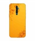 Oppo Reno 2F Indian Flower Pattern Rangoli Background (1) Custom Printed Back Cover Design