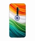 Oppo Reno 2Z Indian Flag Abstract Background Republic Day Custom Printed Back Cover Design