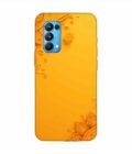 Oppo Reno 5 Indian Flower Pattern Rangoli Background (1) Custom Printed Back Cover Design