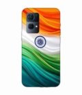 Oppo Reno 7 Pro (5G) Indian Flag Abstract Background Republic Day Custom Printed Back Cover Design