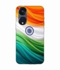 Oppo Reno 8T (5G) Indian Flag Abstract Background Republic Day Custom Printed Back Cover Design