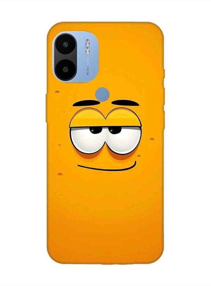 Poco C51 cartoon face with big smile it Custom Printed Back Cover Design