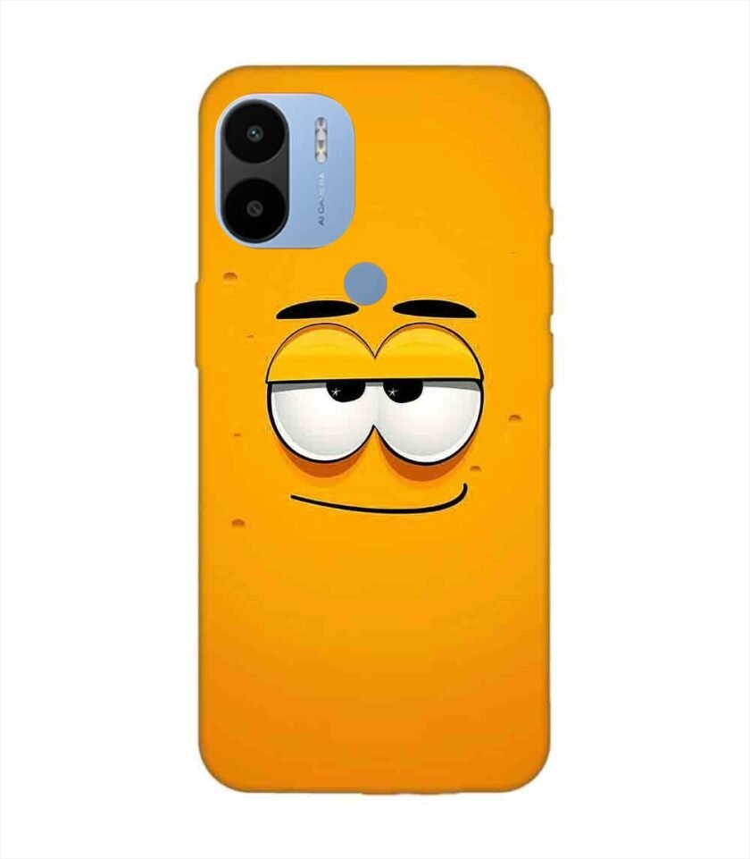 Poco C51 cartoon face with big smile it Custom Printed Back Cover Design