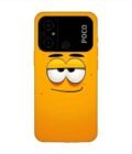 Poco C55 cartoon face with big smile it Custom Printed Back Cover Design