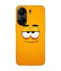 Poco C65 cartoon face with big smile it Custom Printed Back Cover Design
