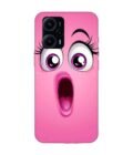 Poco F5 (5G) cartoon face surprised woman with open mouth Custom Printed Back Cover Design