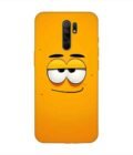 Poco M2 cartoon face with big smile it Custom Printed Back Cover Design
