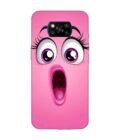 Poco X3 Pro cartoon face surprised woman with open mouth Custom Printed Back Cover Design