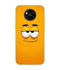 Poco X3 cartoon face with big smile it Custom Printed Back Cover Design