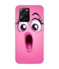 Poco X5 Pro (5G) cartoon face surprised woman with open mouth Custom Printed Back Cover Design
