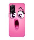 Poco X7 Pro (5G) cartoon face surprised woman with open mouth Custom Printed Back Cover Design