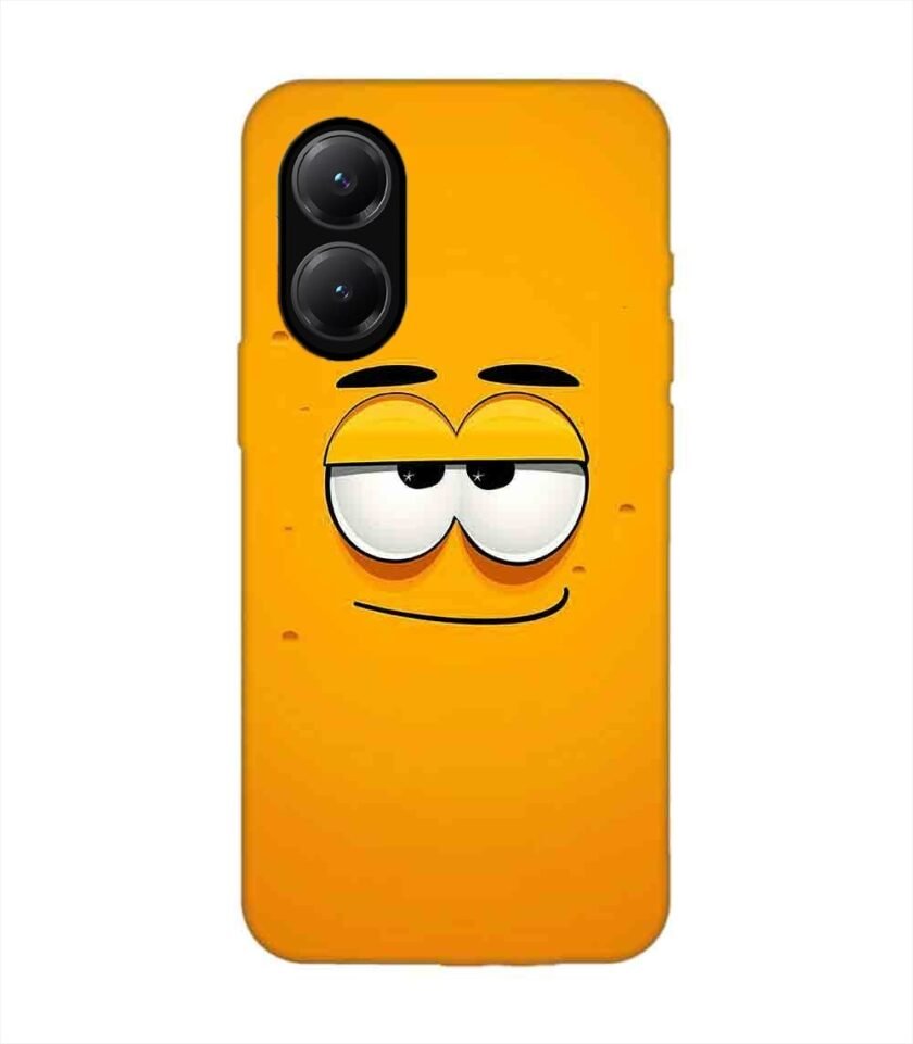 Poco X7 Pro (5G) cartoon face with big smile it Custom Printed Back Cover Design
