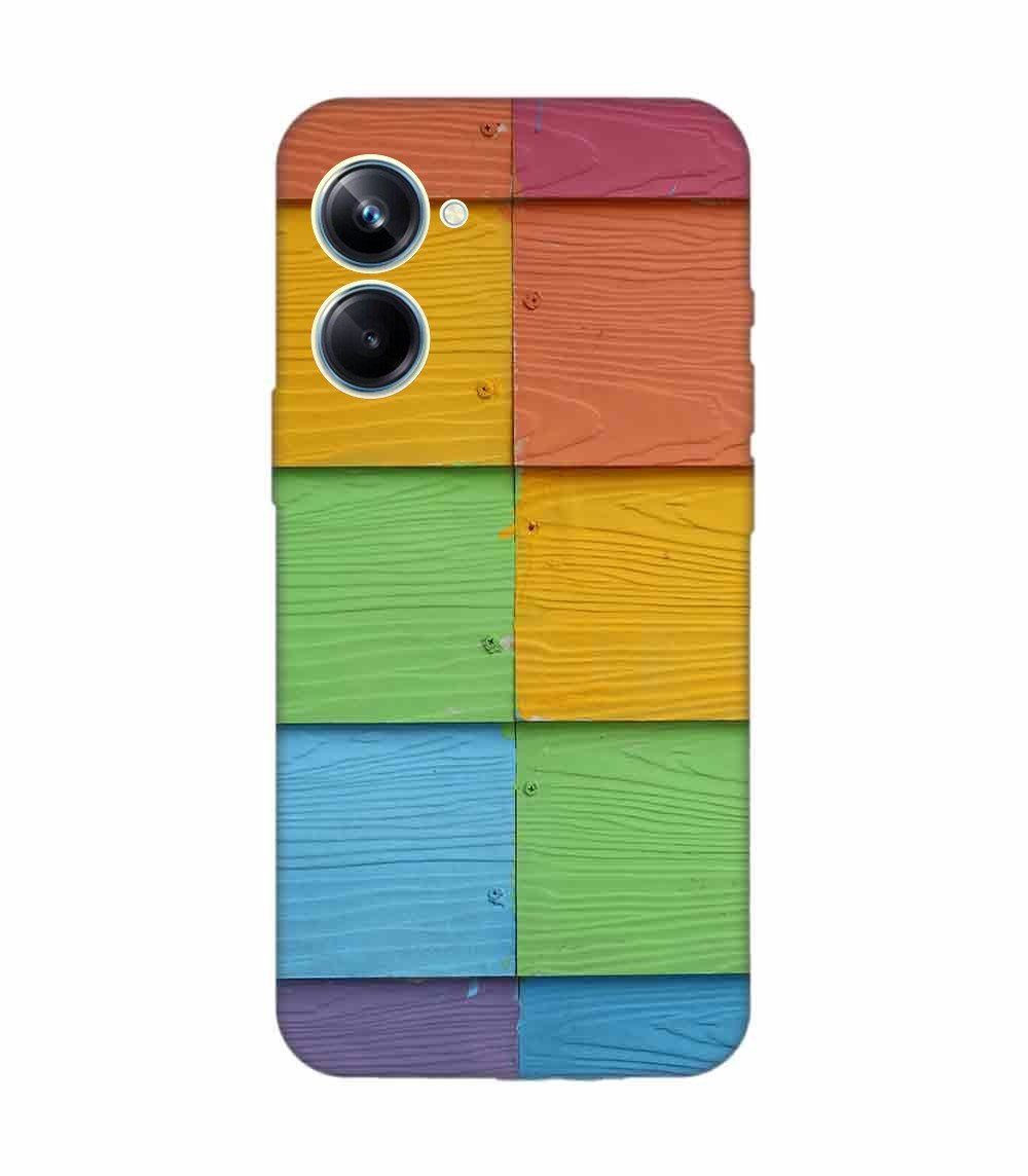 Realme 10 Pro Full Frame Shot Multi Colored Wall (1) Custom Printed Back Cover Design