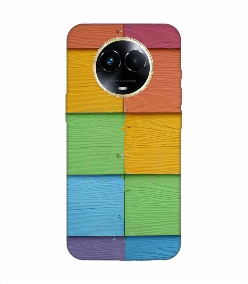 Realme 11X (5G) Full Frame Shot Multi Colored Wall (1) Custom Printed Back Cover Design