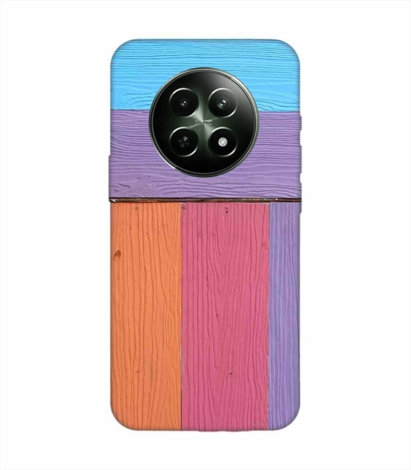 Realme 12 (5G) Full Frame Shot Multi Colored Wall By Swimming Pool Custom Printed Back Cover Design