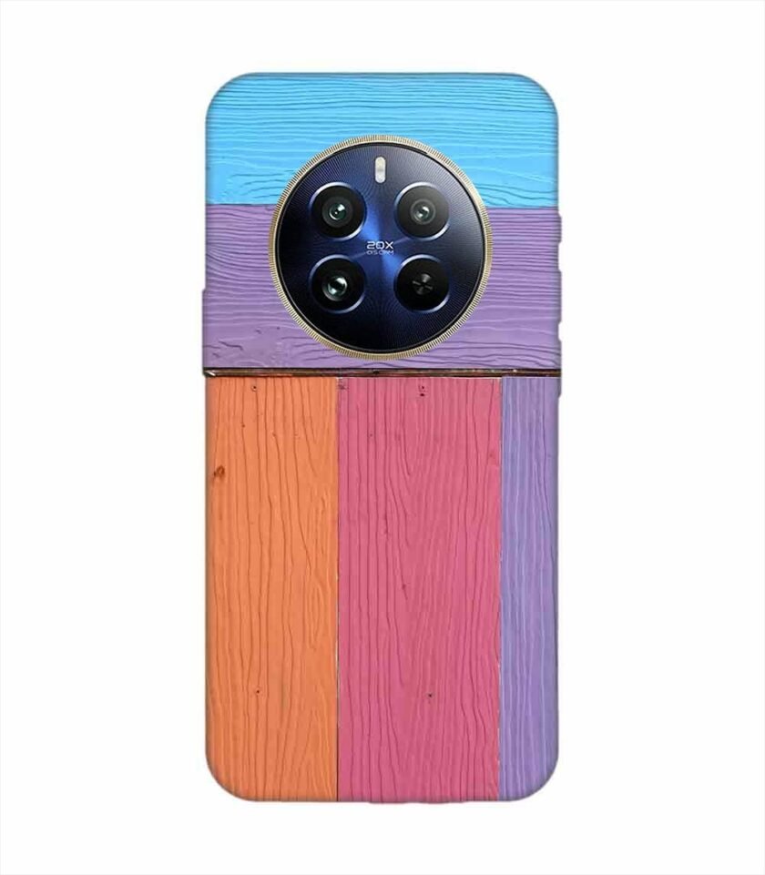 Realme 12 Pro Plus (5G) Full Frame Shot Multi Colored Wall By Swimming Pool Custom Printed Back Cover Design