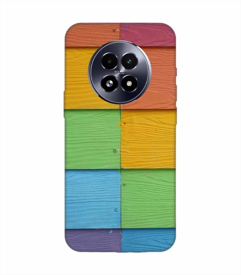 Realme 13 (5G) Full Frame Shot Multi Colored Wall (1) Custom Printed Back Cover Design