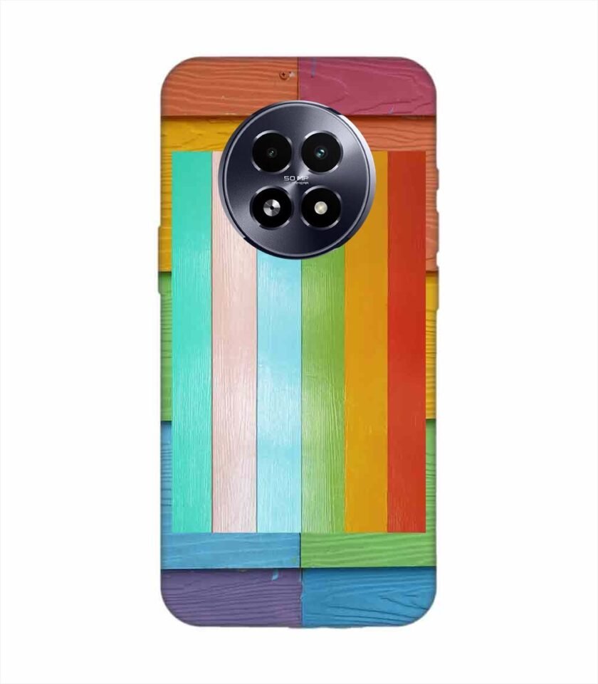 Realme 13 (5G) Full Frame Shot Multi Colored Wall Custom Printed Back Cover Design