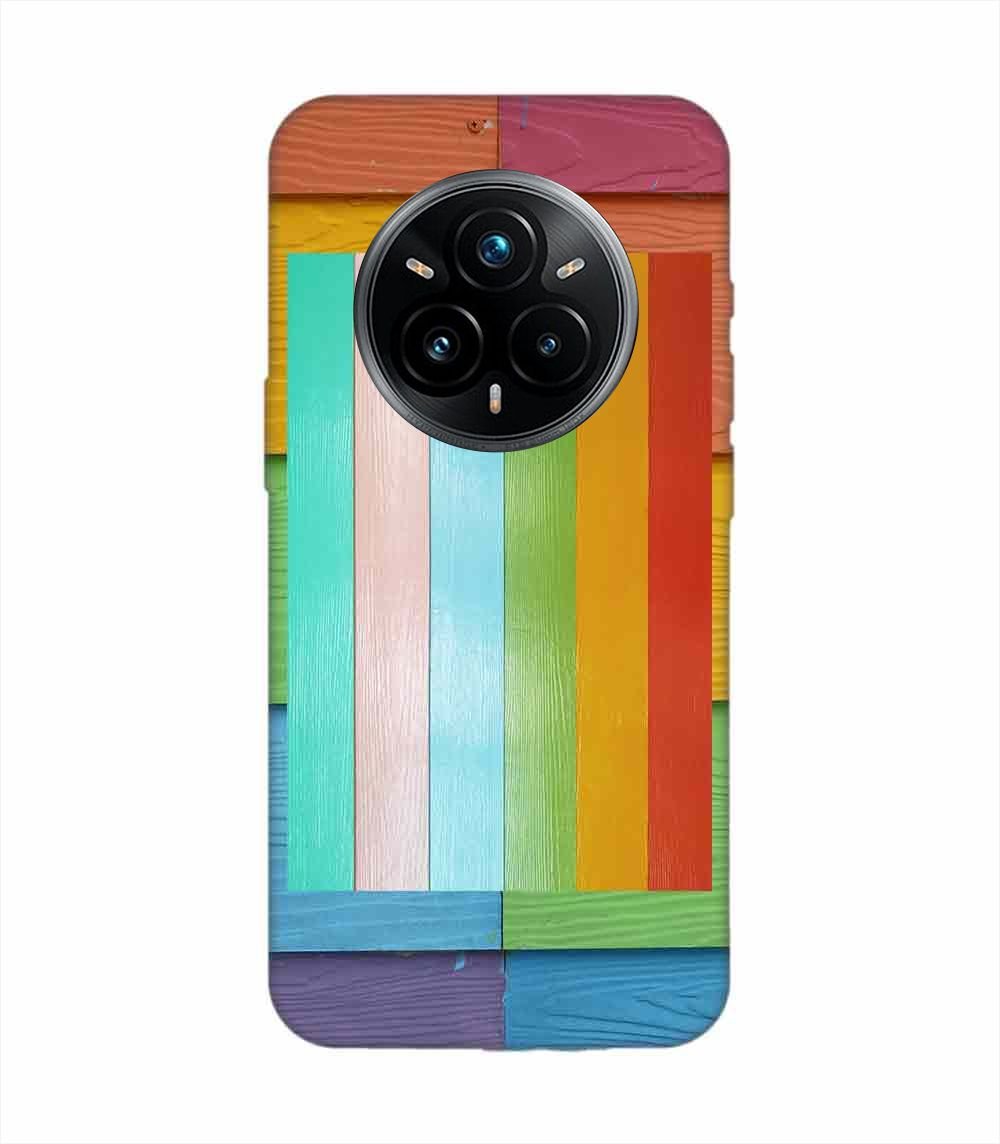 Realme 14 Pro Plus (5G) Full Frame Shot Multi Colored Wall Custom Printed Back Cover Design