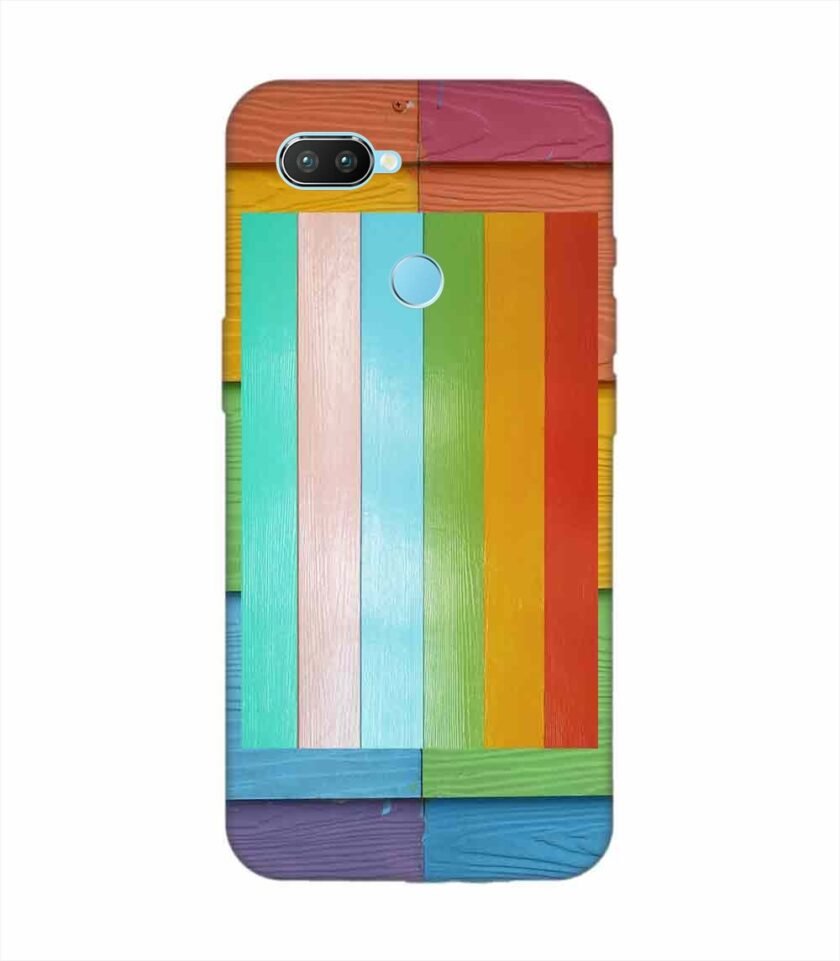 Realme 2 Pro Full Frame Shot Multi Colored Wall Custom Printed Back Cover Design