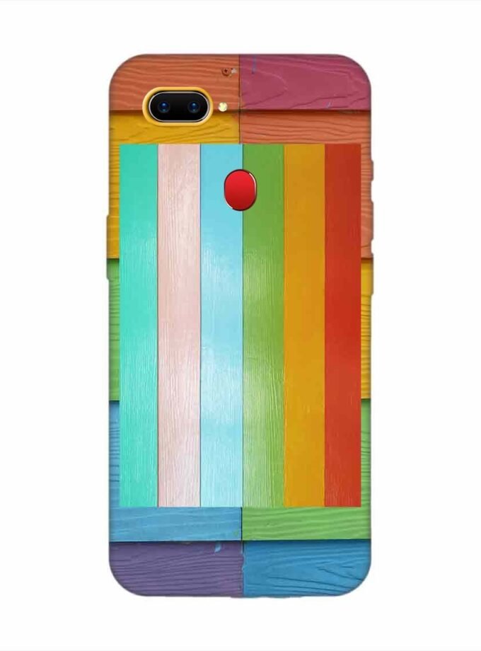 Realme 2 Full Frame Shot Multi Colored Wall Custom Printed Back Cover Design